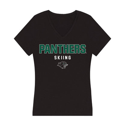 Plymouth State - NCAA Skiing : Ethan Rathbone - Women's V-Neck T-Shirt-0
