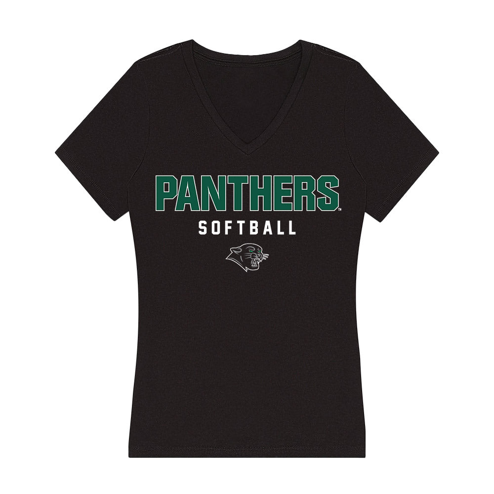Plymouth State - NCAA Softball : Emily Bessette - Women's V-Neck T-Shirt-0