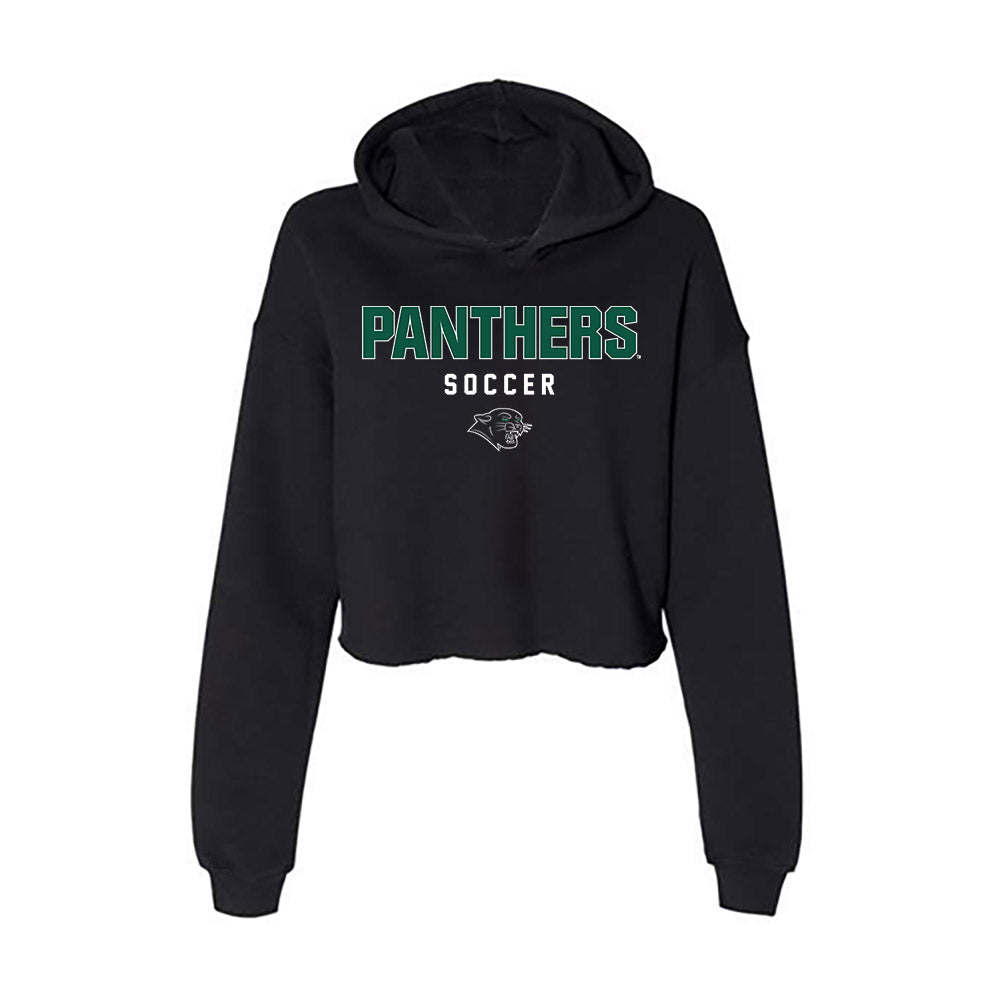 Plymouth State - NCAA Men's Soccer : Nick Ferro - Women's Crop Fleece Hoodie-0