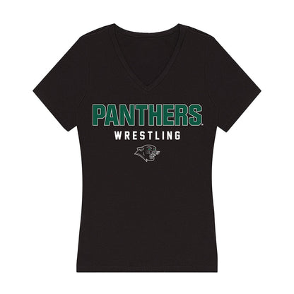 Plymouth State - NCAA Wrestling : Samuel Cowette - Women's V-Neck T-Shirt-0