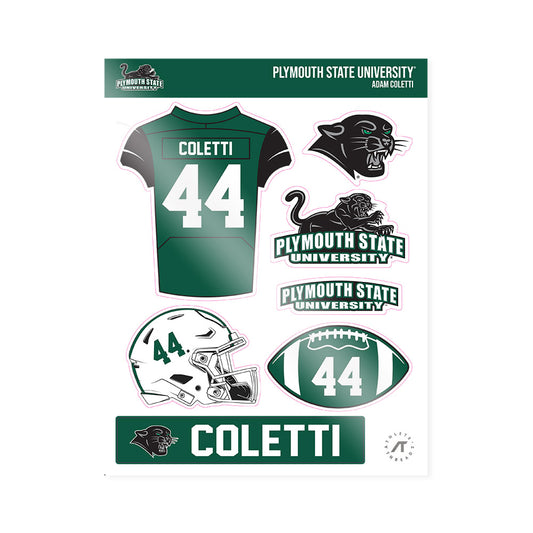 Plymouth State - NCAA Football : Adam Coletti - Sticker Sheet-0