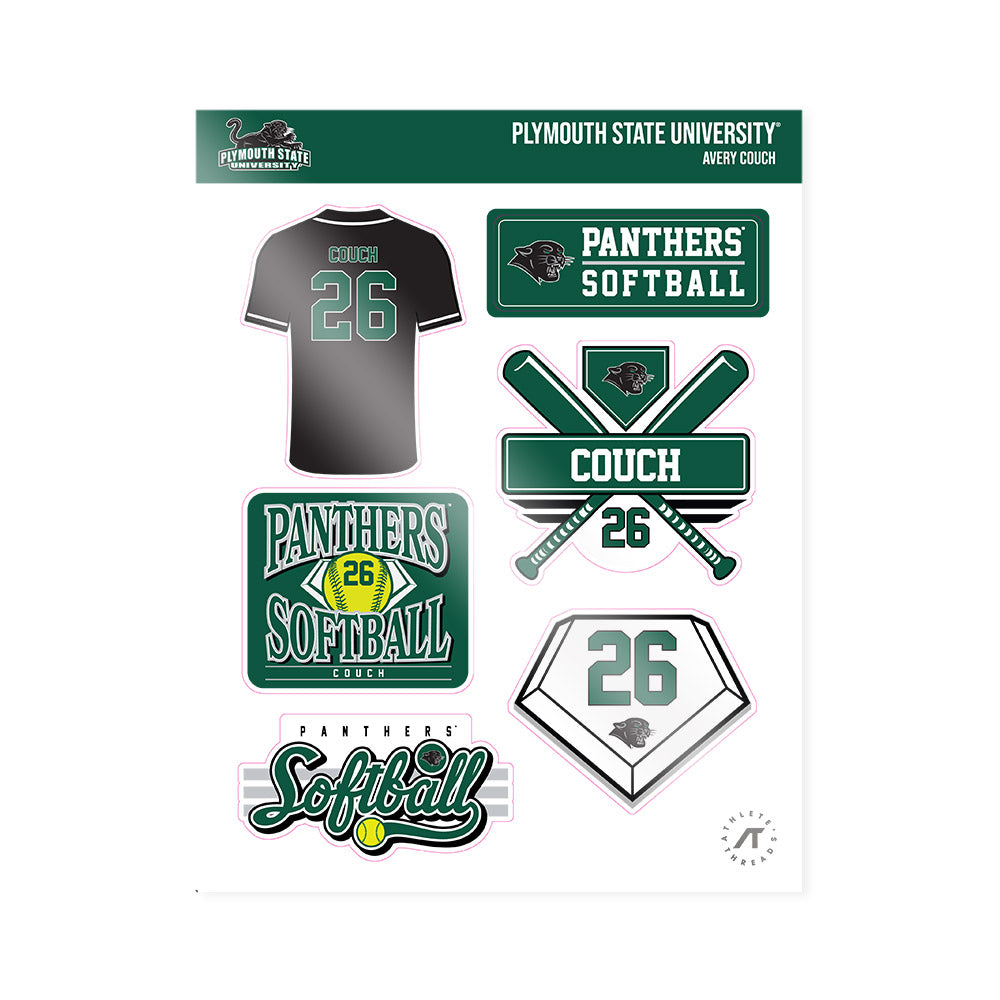 Plymouth State - NCAA Softball : Avery Couch - Sticker Sheet-0