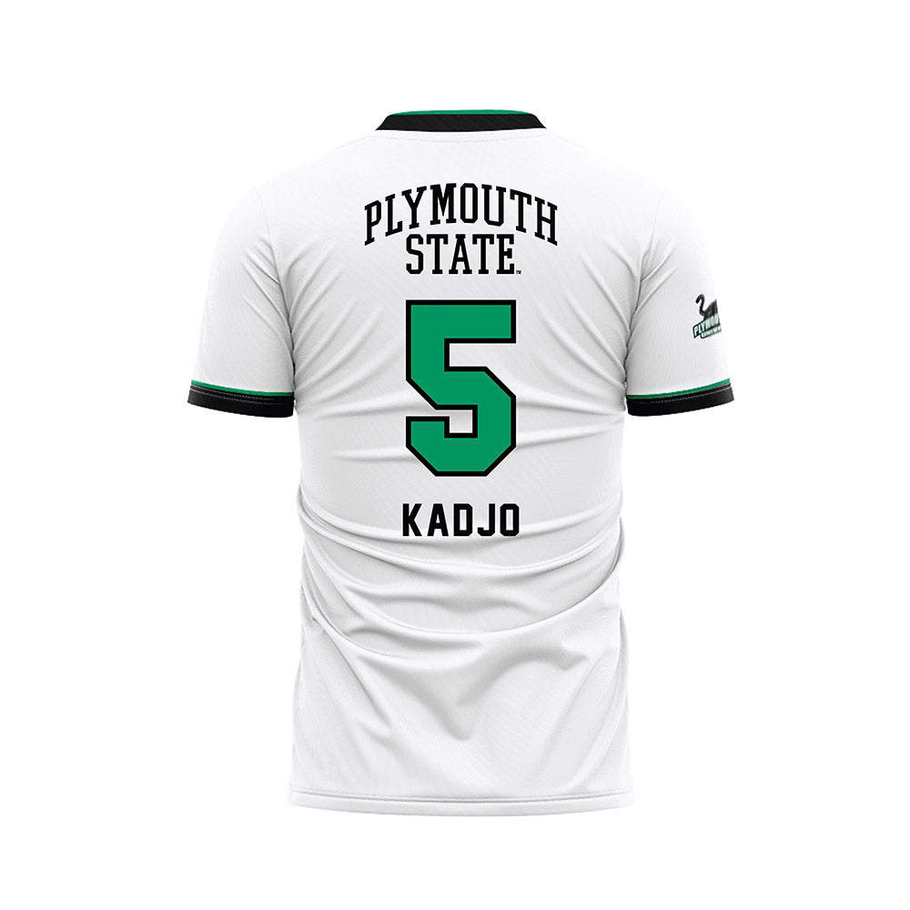 Plymouth State - NCAA Men's Soccer : Koffi Kadjo - White Soccer Jersey-1