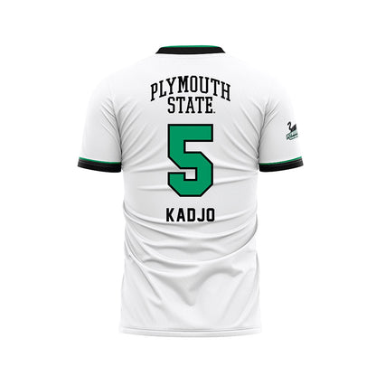 Plymouth State - NCAA Men's Soccer : Koffi Kadjo - White Soccer Jersey-1