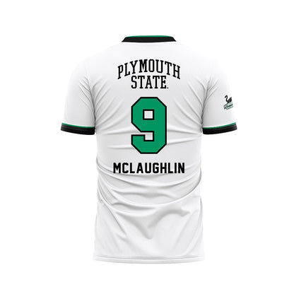 Plymouth State - NCAA Men's Soccer : Luke McLaughlin - White Soccer Jersey-1