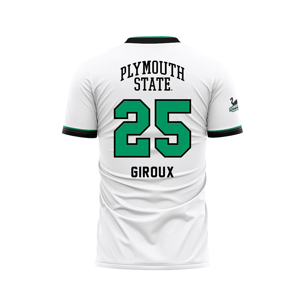 Plymouth State - NCAA Men's Soccer : Alex Giroux - White Soccer Jersey-1