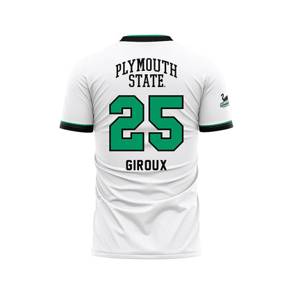Plymouth State - NCAA Men's Soccer : Alex Giroux - White Soccer Jersey-1