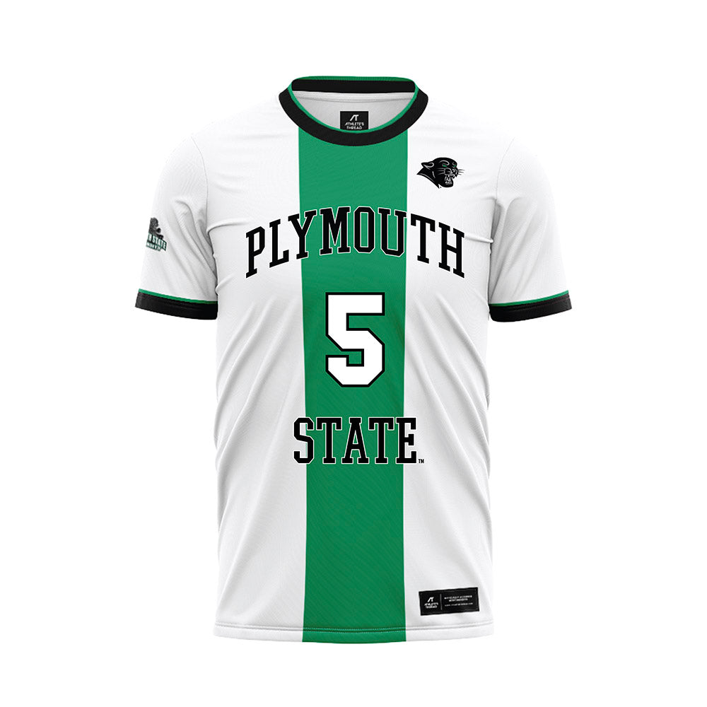 Plymouth State - NCAA Men's Soccer : Koffi Kadjo - White Soccer Jersey-0