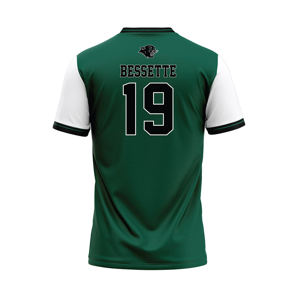 Plymouth State - NCAA Softball : Emily Bessette - Green Baseball Jersey-1