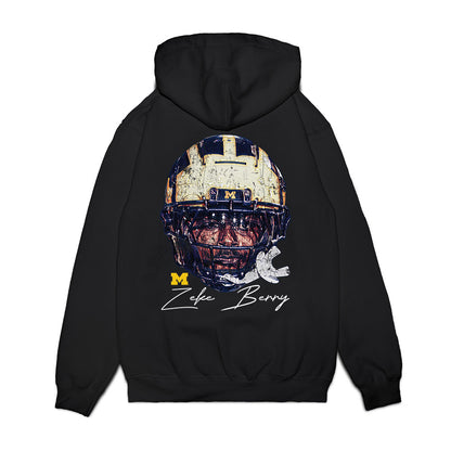 Michigan - NCAA Football : Zeke Berry - Game Face Premium Hooded Sweatshirt-1