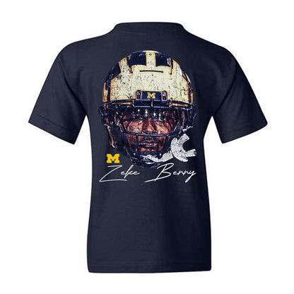 Michigan - NCAA Football : Zeke Berry - Game Face Youth T-Shirt-1