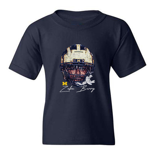 Michigan - NCAA Football : Zeke Berry - Game Face Youth T-Shirt-0