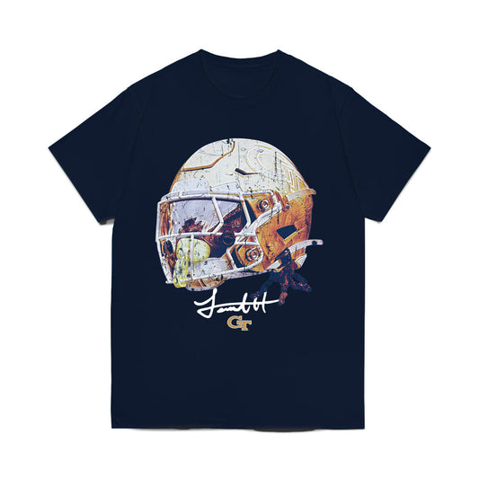 Georgia Tech - NCAA Football : Jamal Haynes - Game Face Comfort Colors T-Shirt-0