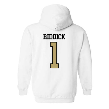 Ferrum - NCAA Women's Basketball : Kleiauna Riddick - Classic Shersey Hooded Sweatshirt-1