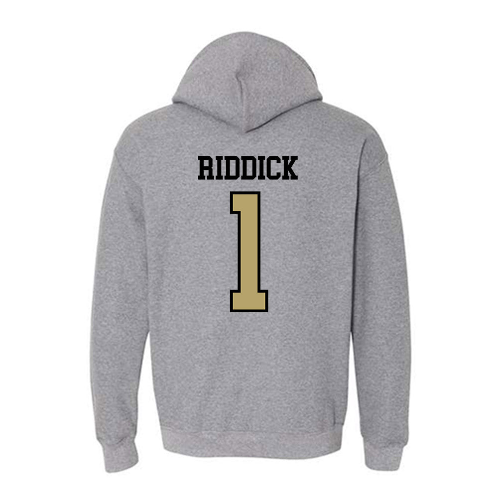 Ferrum - NCAA Women's Basketball : Kleiauna Riddick - Classic Shersey Hooded Sweatshirt-1