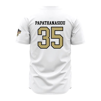 Ferrum - NCAA Baseball : Niko Papathanasiou - White Jersey-1