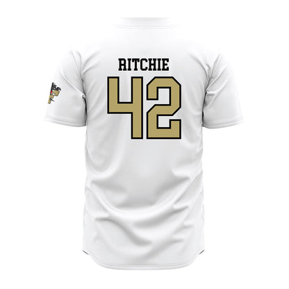 Ferrum - NCAA Baseball : Steven Ritchie - White Jersey-1