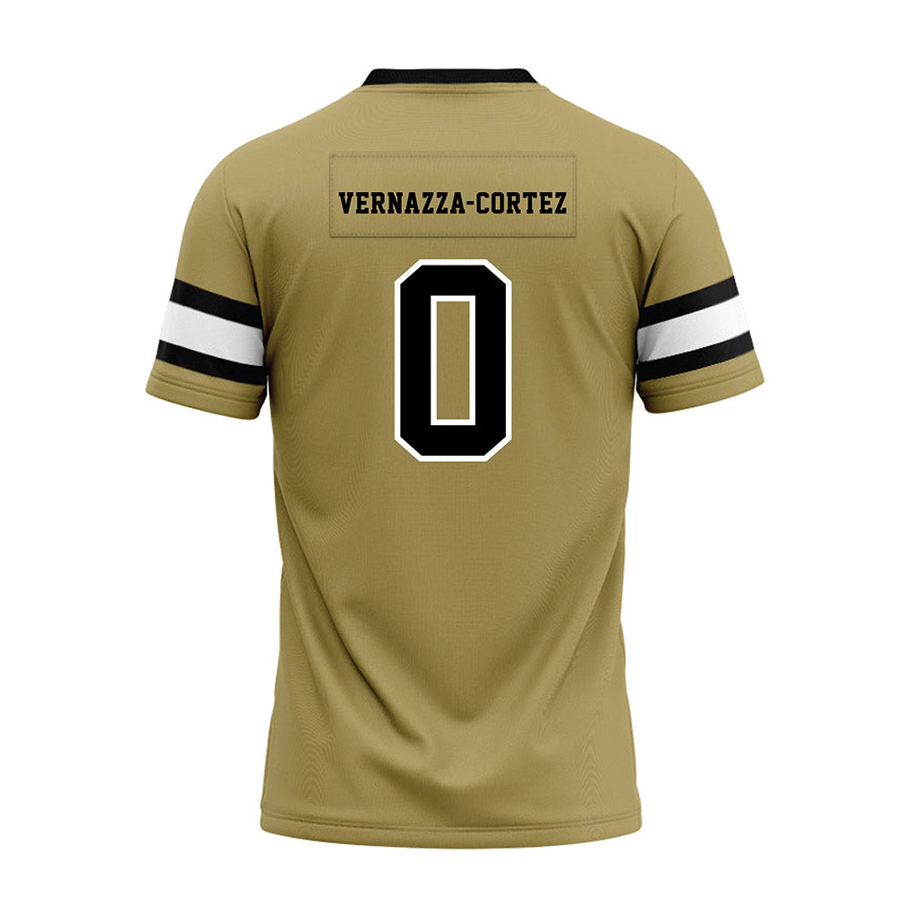 Ferrum - NCAA Football : Piero Vernazza-Cortez - Olive Premium Football Jersey-1