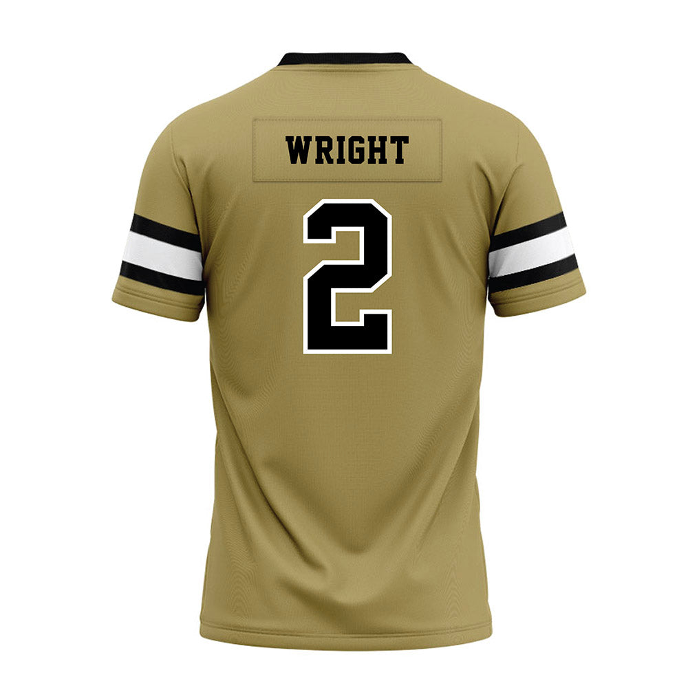 Ferrum - NCAA Football : Naledge Wright - Olive Premium Football Jersey-1
