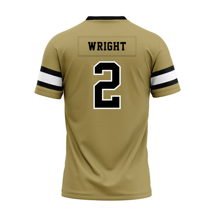 Ferrum - NCAA Football : Naledge Wright - Olive Premium Football Jersey-1