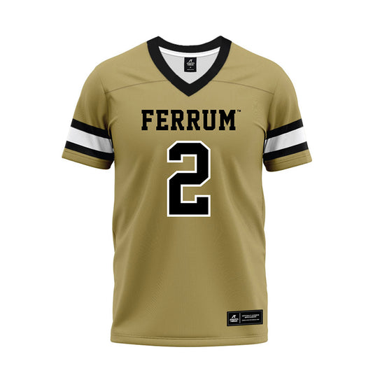 Ferrum - NCAA Football : Naledge Wright - Olive Premium Football Jersey-0