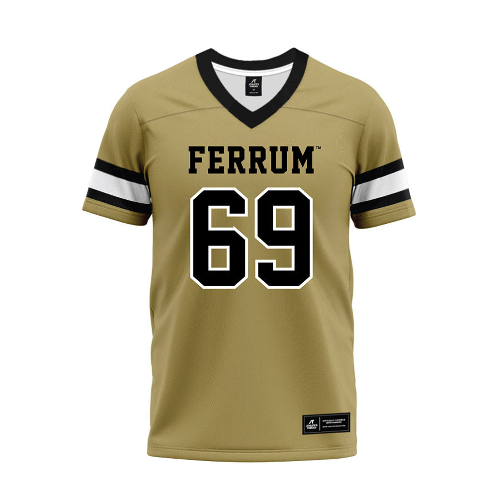 Ferrum - NCAA Football : Caleb Waters - Olive Premium Football Jersey-0