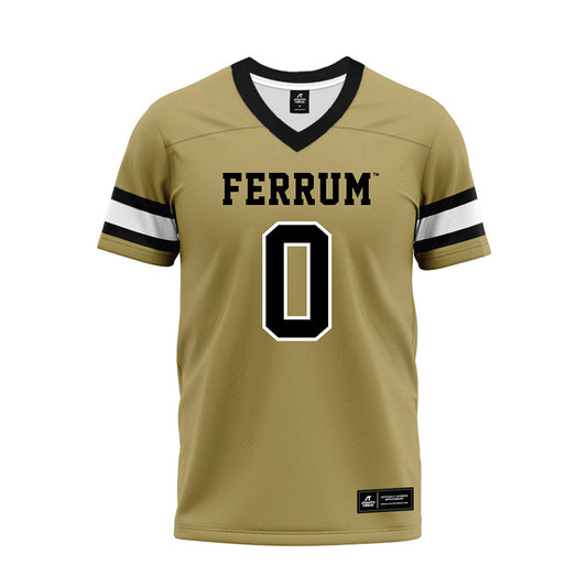 Ferrum - NCAA Football : Piero Vernazza-Cortez - Olive Premium Football Jersey-0