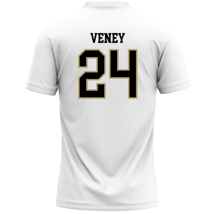 Ferrum - NCAA Women's Lacrosse : Makaila Veney - White Lacrosse Jersey -1