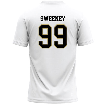 Ferrum - NCAA Women's Lacrosse : Madeline Sweeney - White Lacrosse Jersey -1