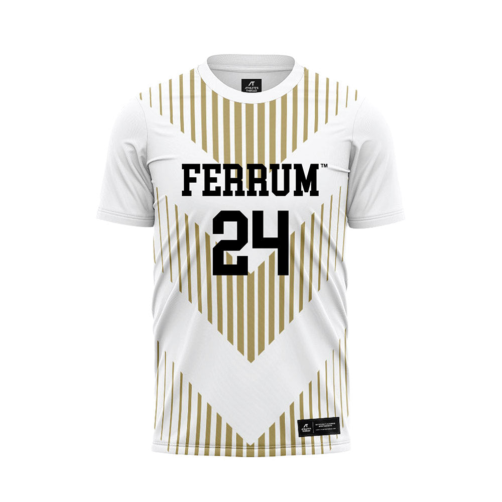 Ferrum - NCAA Women's Soccer : Taylin Gimbel - White Soccer Jersey-0