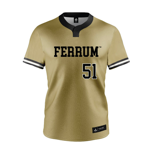 Ferrum - NCAA Softball : Cheyenne Estep - Olive Jersey-0