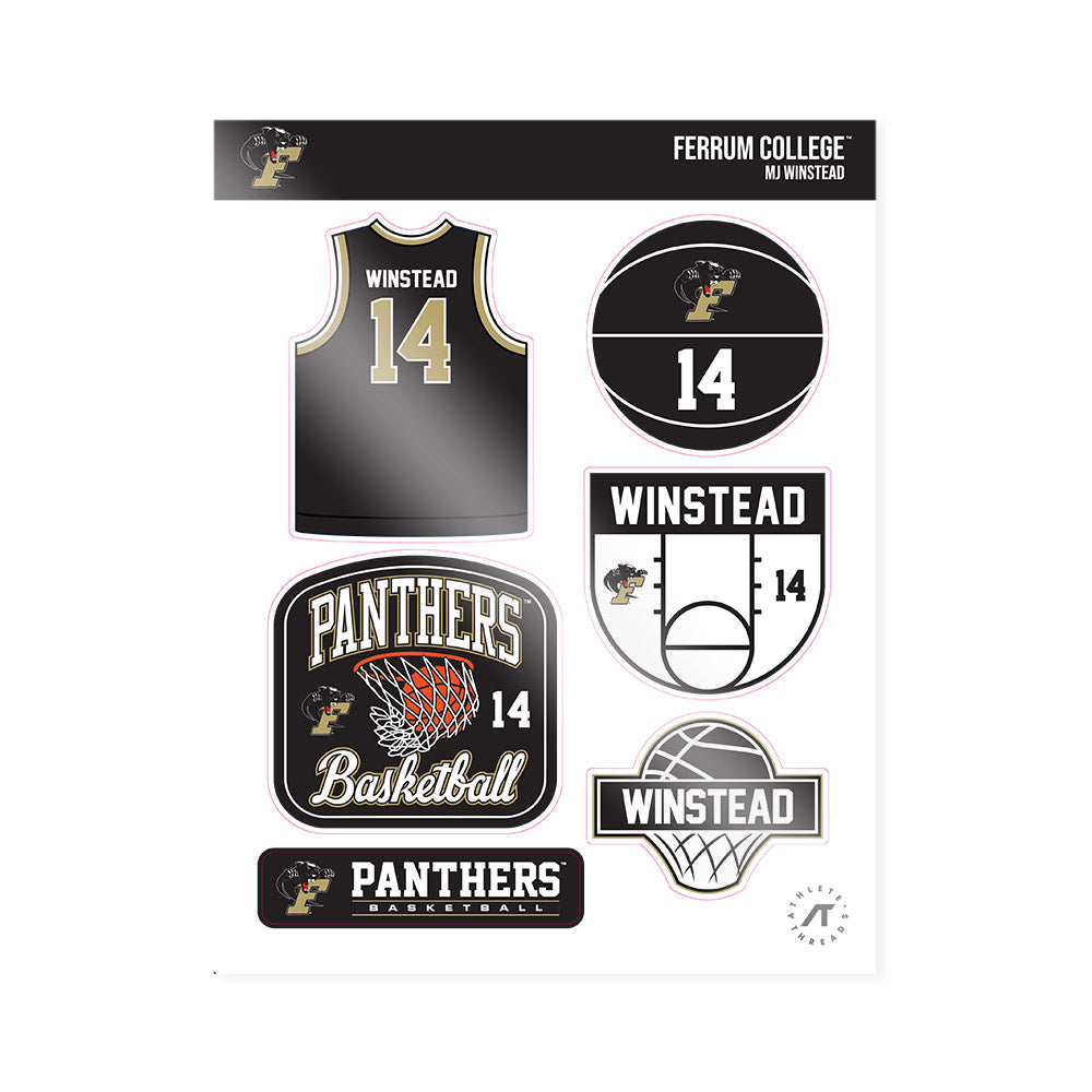 Ferrum - NCAA Men's Basketball : MJ Winstead - Sticker Sheet-0