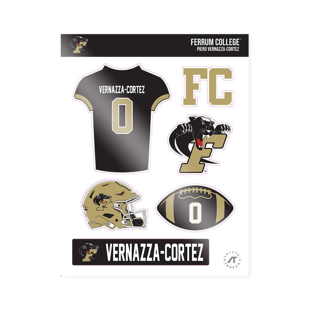 Ferrum - NCAA Football : Piero Vernazza-Cortez - Sticker Sheet-0