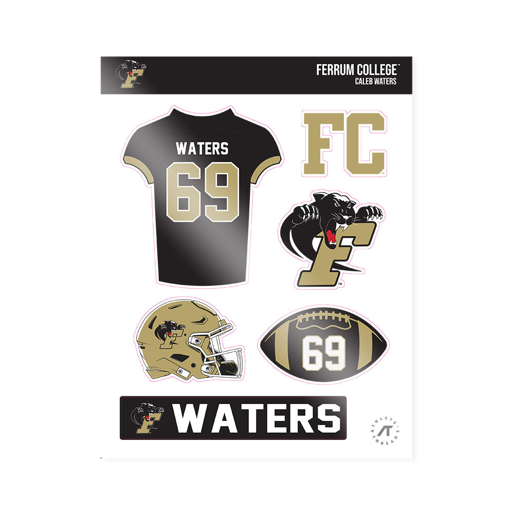 Ferrum - NCAA Football : Caleb Waters - Sticker Sheet-0