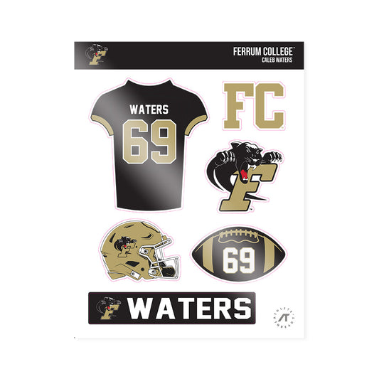 Ferrum - NCAA Football : Caleb Waters - Sticker Sheet-0