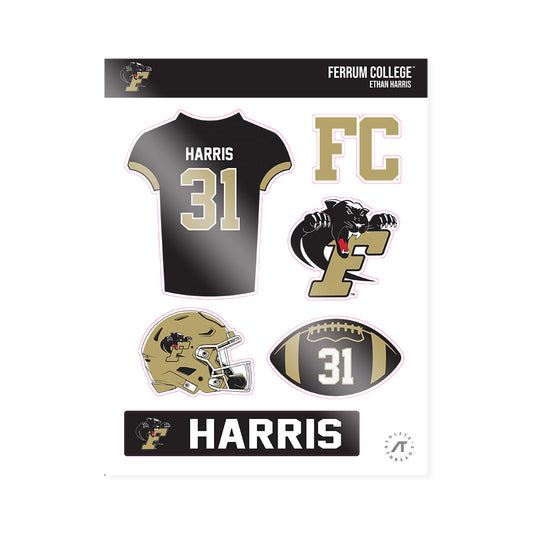 Ferrum - NCAA Football : Ethan Harris - Sticker Sheet-0