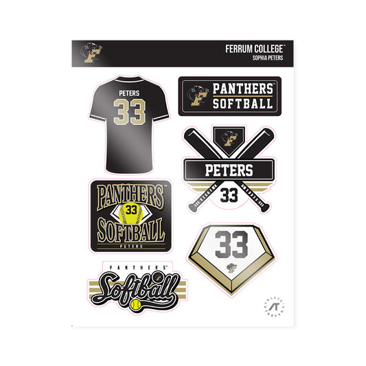 Ferrum - NCAA Softball : Sophia Peters - Sticker Sheet-0