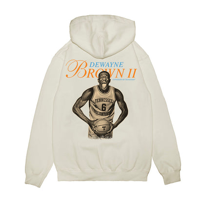 Tennessee - NCAA Men's Basketball : Dewayne Brown II - Legacy Premium Hooded Sweatshirt-1