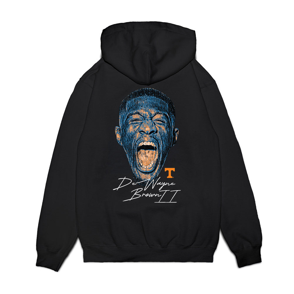 Tennessee - NCAA Men's Basketball : Dewayne Brown II - Gameface Premium Hooded Sweatshirt-1