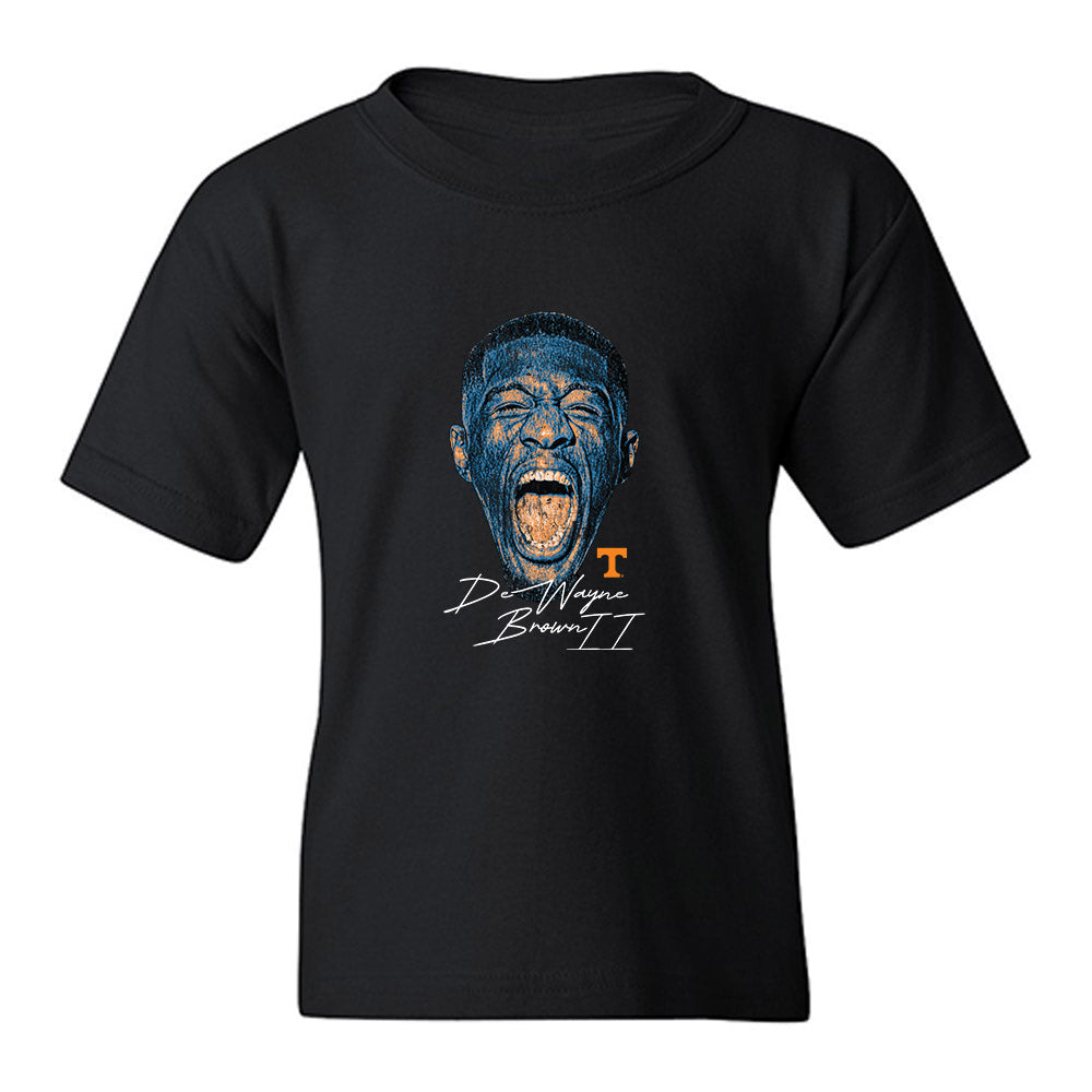 Tennessee - NCAA Men's Basketball : Dewayne Brown II - Gameface Youth T-Shirt-0