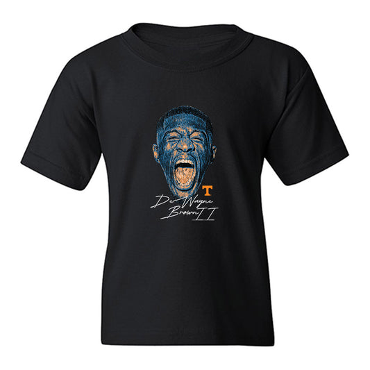 Tennessee - NCAA Men's Basketball : Dewayne Brown II - Gameface Youth T-Shirt-0