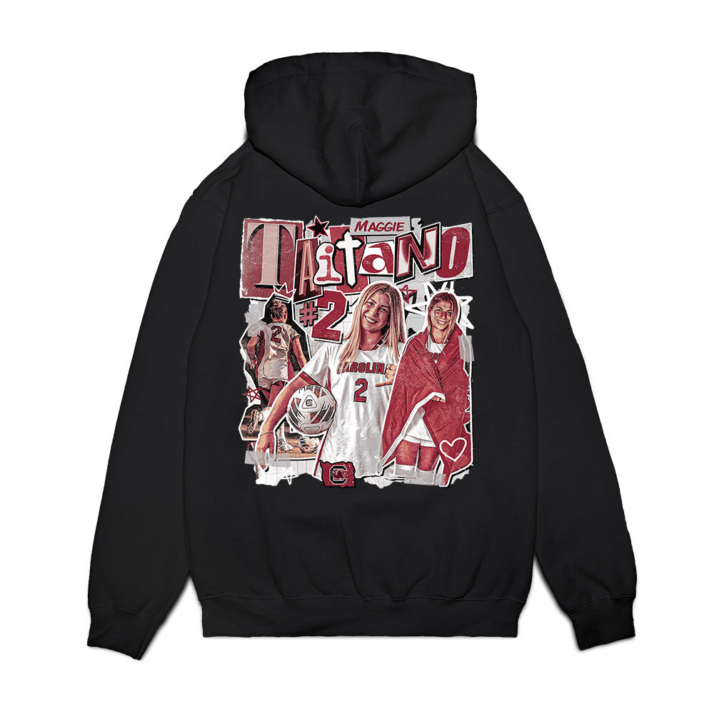 South Carolina - NCAA Women's Soccer : Maggie Taitano - Collage Premium Hooded Sweatshirt-1