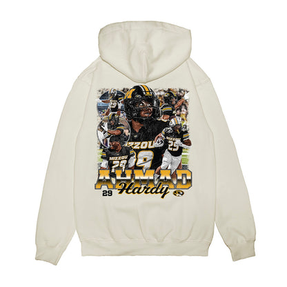 Missouri - NCAA Football : Ahmad Hardy - Collage Premium Hooded Sweatshirt-1