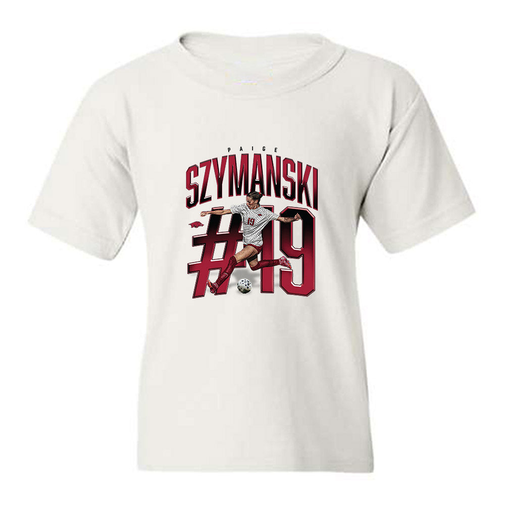 Arkansas - NCAA Women's Soccer : Paige Szymanski - Collage Youth T-Shirt-0