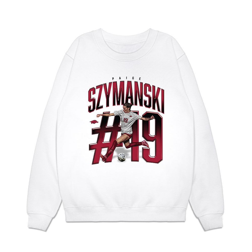 Arkansas - NCAA Women's Soccer : Paige Szymanski - Collage Premium Crewneck Sweatshirt-0