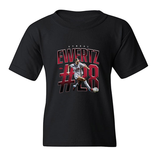 Arkansas - NCAA Women's Soccer : Kyndal Ewertz - Collage Youth T-Shirt-0