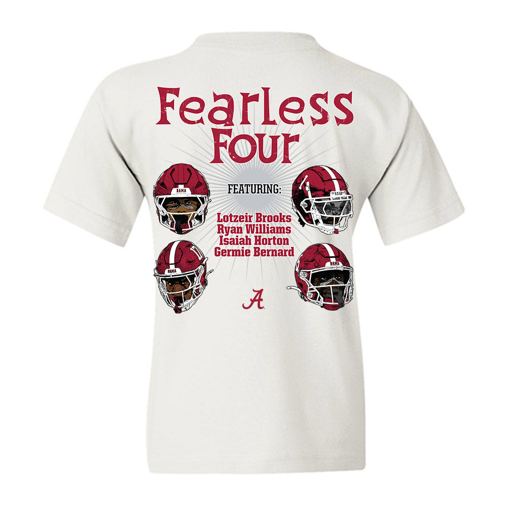 Alabama - NCAA Football : - Fearless Four Youth T-Shirt-1