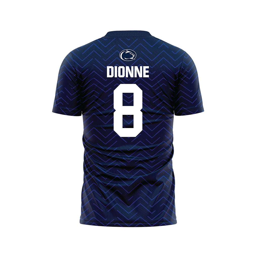 Penn State - NCAA Men's Soccer : Christian Dionne - Navy Soccer Jersey-1
