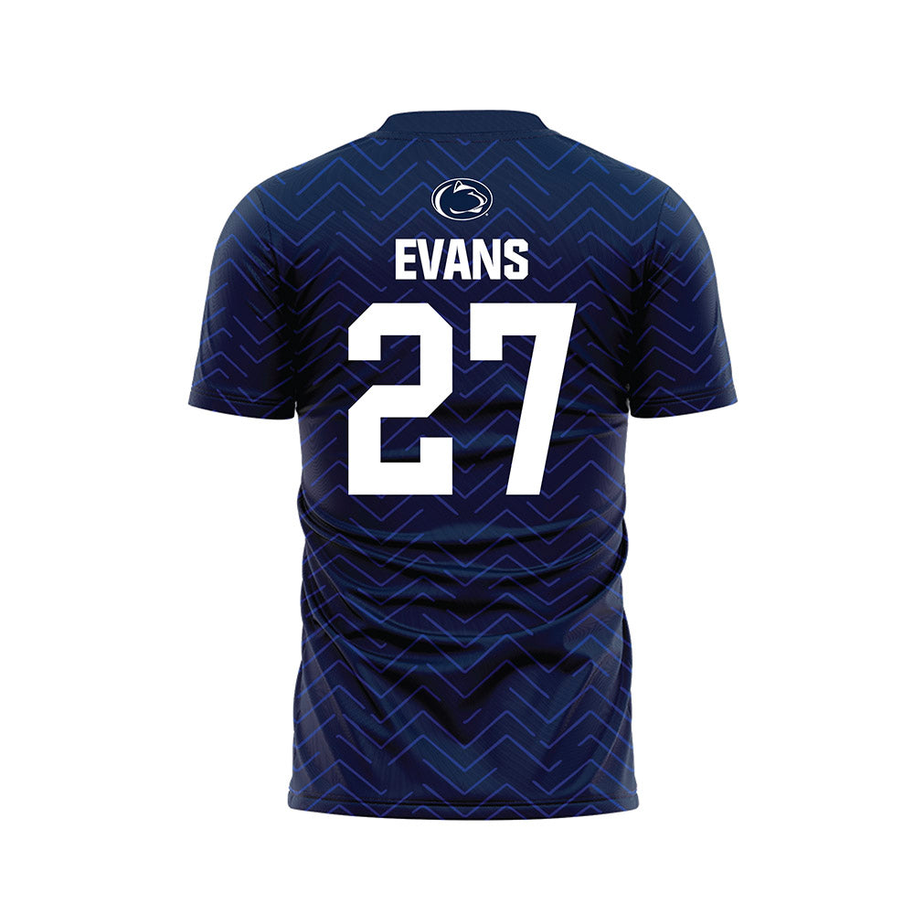 Penn State - NCAA Men's Soccer : Jonathan Evans - Navy Soccer Jersey-1