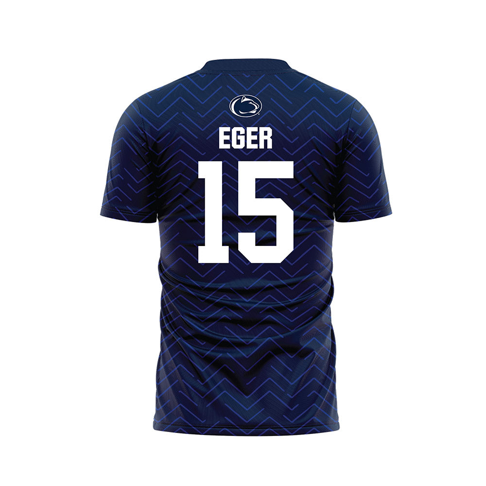 Penn State - NCAA Men's Soccer : Matt Eger - Navy Soccer Jersey-1